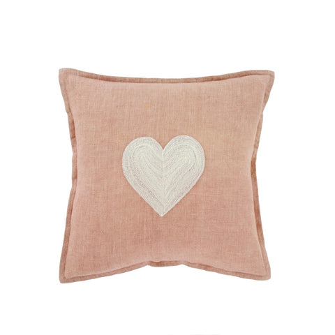 Heart Linen Pillow