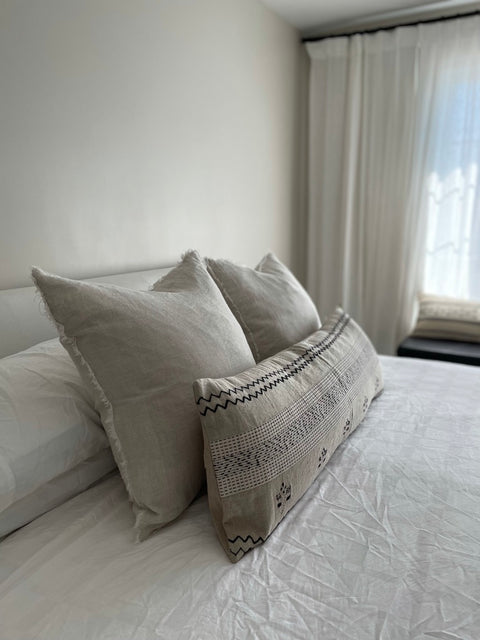 Lina Linen Pillow - Chambray