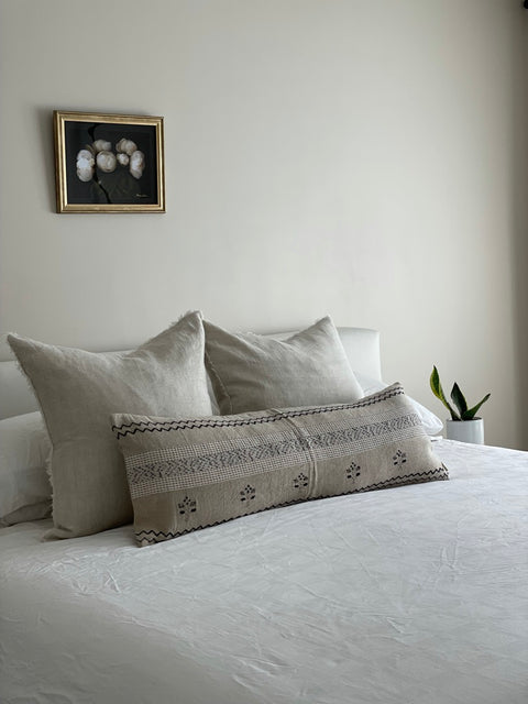 Lina Linen Pillow - Chambray