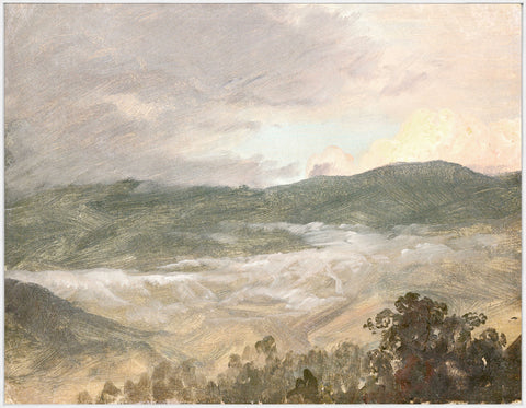 Landscape C. 1865 on Framed Canvas