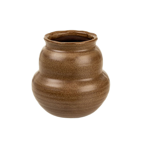 Sculpted Stoneware Vase