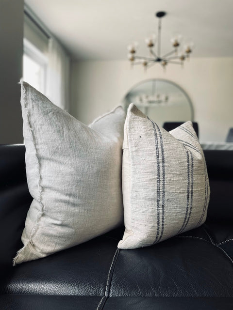 Lina Linen Pillow - Chambray